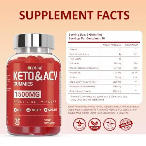 DDUYIE Keto ACV Gummies Advanced Weight Loss - 1500mg Keto ACV Gummies DDUYIE Au supplements