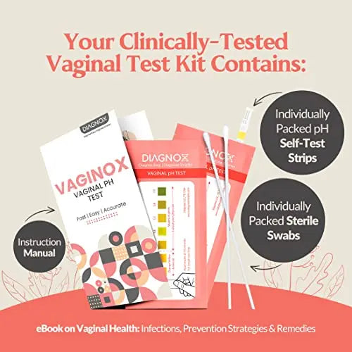 Vaginal PH Test Kit with Sterile Swabs and eBook - Vaginal PH Balance and Yeast Infection Test DIAGNOX HEALTH Au supplements