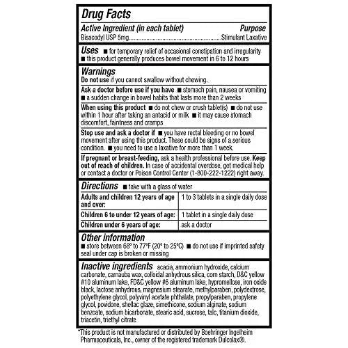 HealthA2Z Laxative Bisacodyl 5mg | 250 Counts | Gentle and Fast Overnight Relief HealthA2Z Au supplements