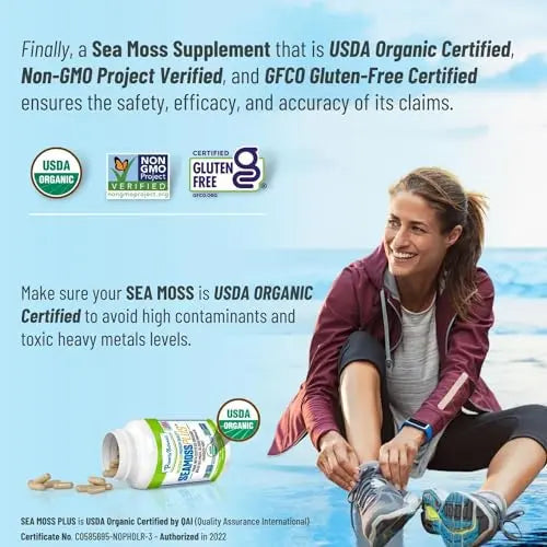 Power By Naturals Sea Moss Plus - USDA Certified Organic Wildcrafted Irish Power By Naturals Au supplements