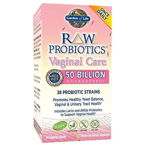 RAW Probiotics Vaginal Care-50 Billion Garden of Life 30 VCaps Garden of Life Au supplements