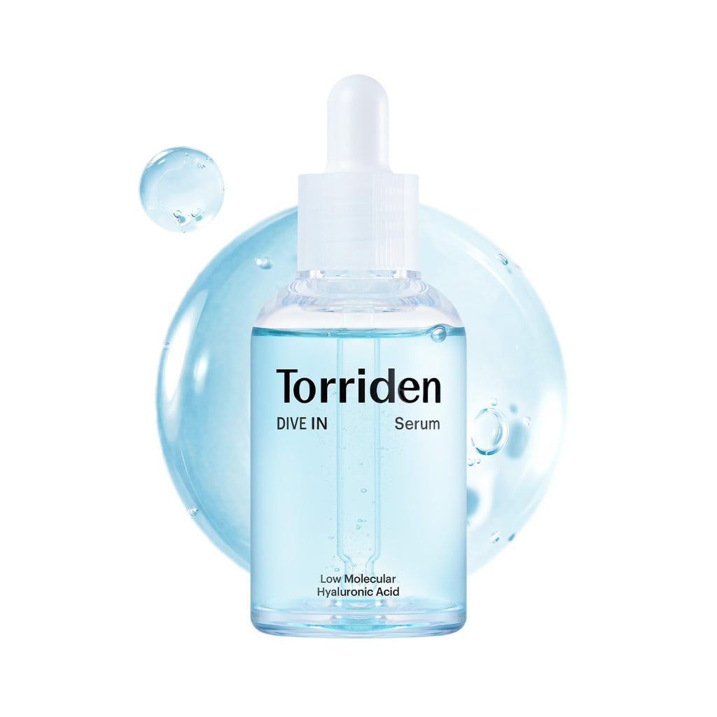 Torriden DIVE IN Hyaluronic Acid Serum for Deep Hydration | Korean K-Beauty Glass Skin Plump Glow