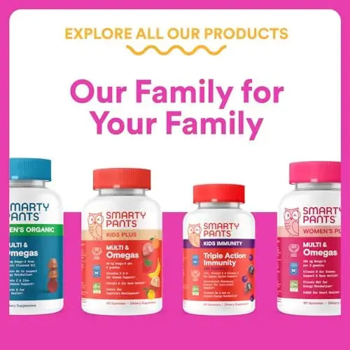 SmartyPants Teen Girl Multivitamin Gummies - Improved Formula: Omega 3 (DHA/EPA), Vitamin C, D3, B12, Vitamin A, K & Zinc SmartyPants Au supplements