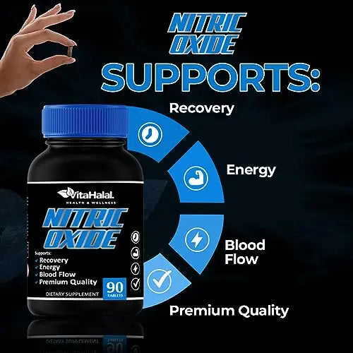 VitaHalal Nitric Oxide Supplement - Powerful Nitric Oxide Booster for Men to Support Blood VitaHalal Au supplements