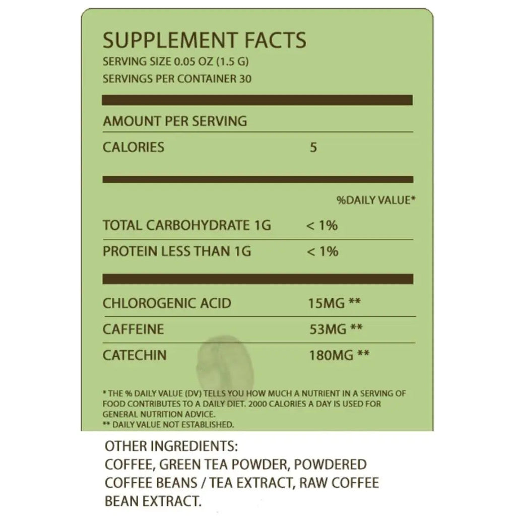 Fine USA Green Tea & Coffee | Clean Energy & Focus | Boost Metabolism | Catechins FINE USA Au supplements