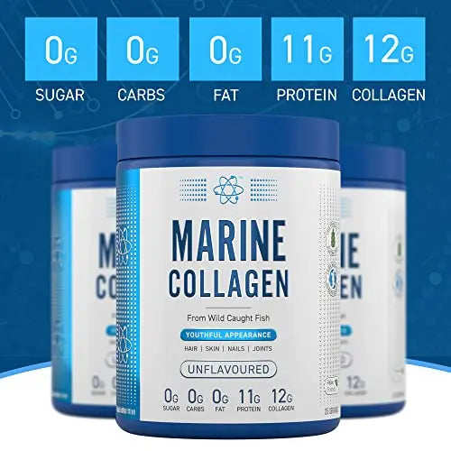 Applied Nutrition Marine Hydrolysed Collagen Powder from Wild Salmon - Protein for Health, Skin, Hair, Nails, Bones, Muscle & Joints Applied Nutrition Au supplements