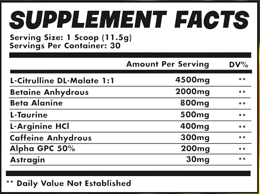 Orange Dreamsicle Pre Workout | The Best Tasting Pre Workout | Intense Increased Endurance Beta Bears Au supplements