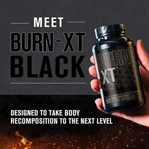 Burn XT Black Thermogenic Fat Burner - Weight Loss Supplement, Appetite Suppressant Jacked Factory Au supplements