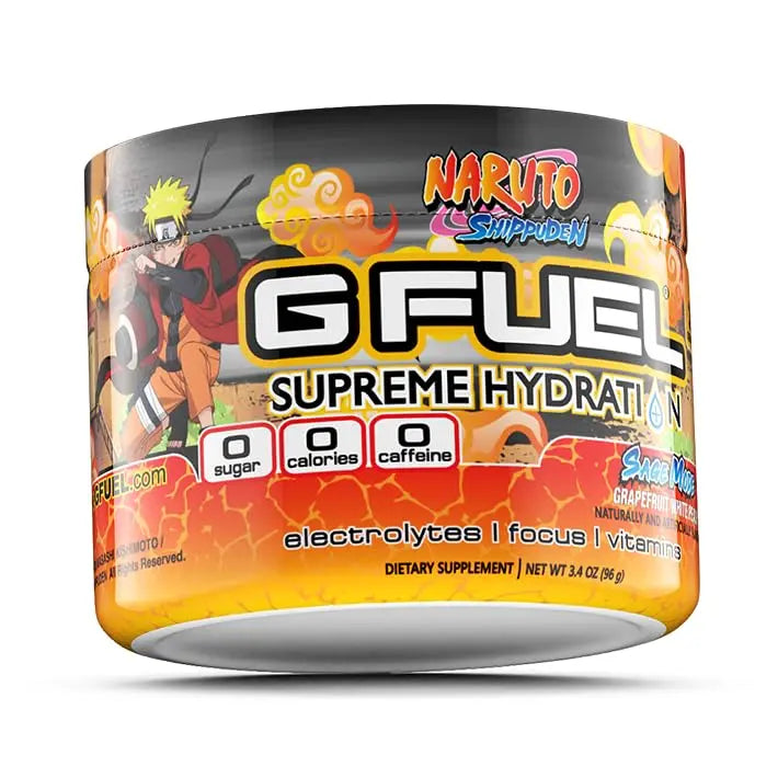 G Fuel Naruto Sage Mode Electrolytes Powder, Water Mix for Hydration, Energy and Focus G fuel Au supplements