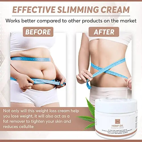 Full Body Hemp oil Slimming Hot Cream - Weight Loss Fat Burning Inch Reducing Heath Secret Au supplements
