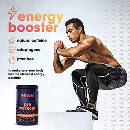 BEAM Pre-Workout Powder | Vegan Energy Booster Powdered Drink with All-Natural BEAM Au supplements