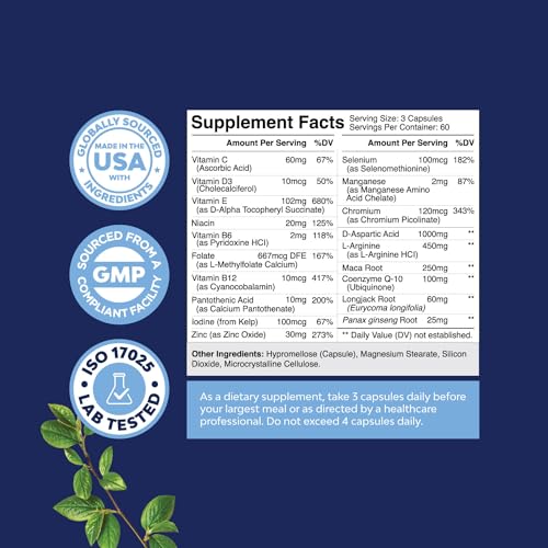 Prenatal Multivitamin Male Fertility Supplement 180ct - Mens Fertility Supplement Natures Craft Au supplements