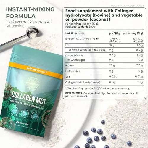 Collagen MCT by Primal Harvest - Powder Supplement with Type I and III Primal Harvest Au supplements