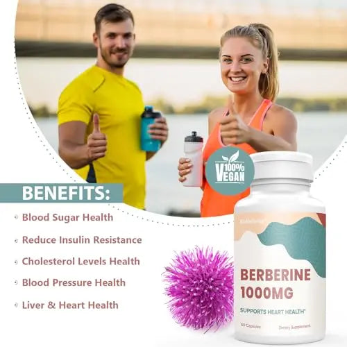 KoNefancy Berberine HCL Supplement 1000mg, High Absorption Berberine Plus Vegan Cap KoNefancy Au supplements