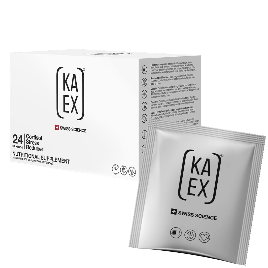 KA EX - Cortisol Stress Reducer for Athletes | Post-Workout Recovery Gamechanger | Clinically Tested and Trusted by Thousands of Pro Athletes | Swiss Science I Vegan (24 Pack) KA EX Au supplements