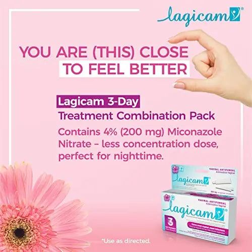 Lagicam Vaginal Yeast Infection, Antifungal 3 Day Miconazole Nitrate Treatment Cream LAGICAM V Au supplements