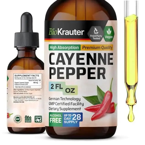 MAUWE HERBS Cayenne Pepper Supplement - Organic Cayenne Pepper Tincture MAUWE HERBS Au supplements