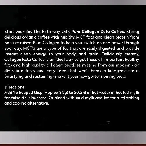 Planet Paleo Pure Collagen Keto Coffee with MCT Powder Planet Paleo Au supplements