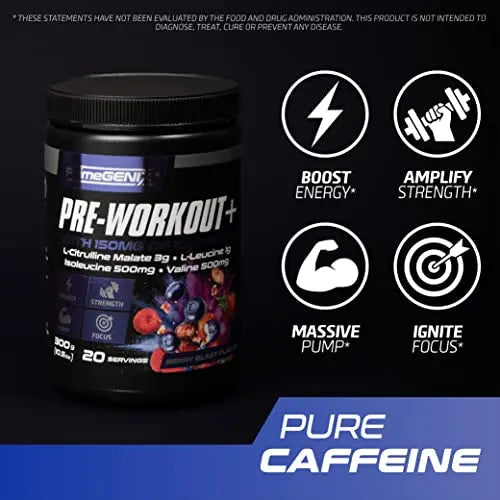 PrimeGENIX Pre-Workout+ Berry Blast Flavor | Max Performance | Boost Energy PrimeGENIX Au supplements