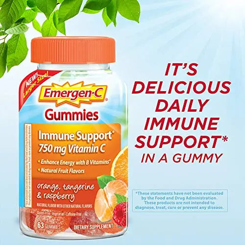 Emergen-C 750mg Vitamin C Gummies for Adults, Immune Support Gummies Emergen-C Au supplements