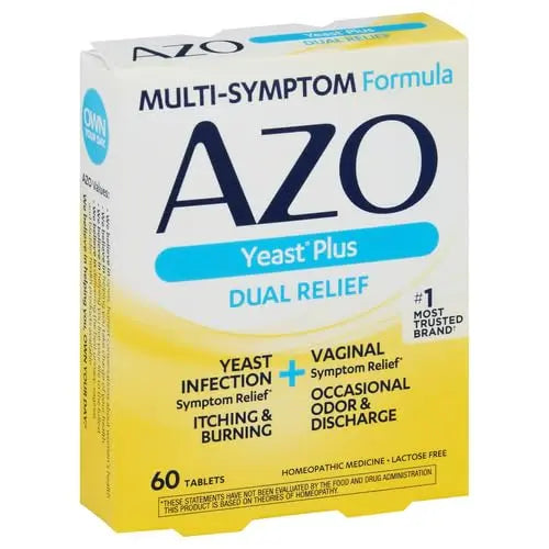 AZO Yeast Plus Dual Relief Tablets, Yeast Infection and Vaginal Symptom Relief, Relieves Itching & Burning AZO Au supplements