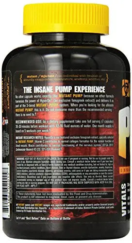 Mutant Pump – Pre-Workout Capsules, Gives You The Insane Pump You Demand Mutant Au supplements