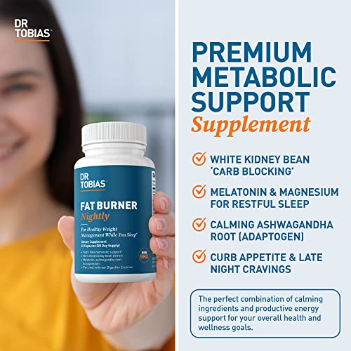 Dr. Tobias Fat Burner Nightly, Night Time Metabolic Support with White Kidney Bean Extract Dr. Tobias Au supplements