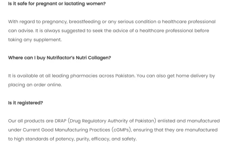(Buy one, get one Free) Nutrifactor: Collagen: for Healthy Skin Nutrifactor Au supplements