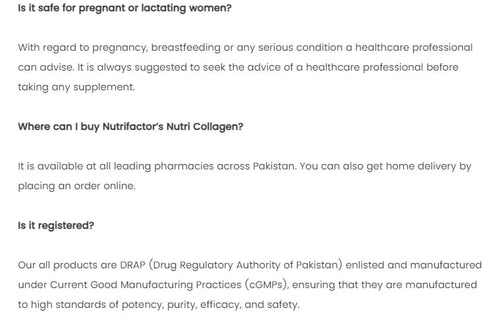 (Buy one, get one Free) Nutrifactor: Collagen: for Healthy Skin Nutrifactor Au supplements