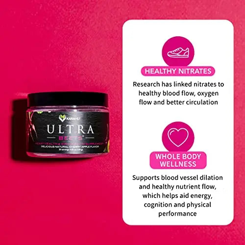 KaraMD UltraBeets - Beetroot Superfood Powder - Heart Health, Circulation & Energy KaraMD Au supplements
