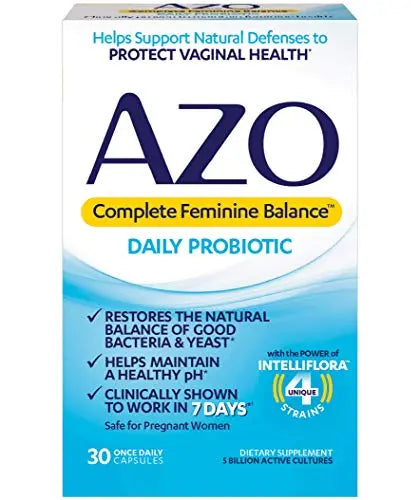 AZO Complete Feminine Balance Daily Probiotics for Women, Clinically Proven to Help Protect Vaginal Health AZO Au supplements