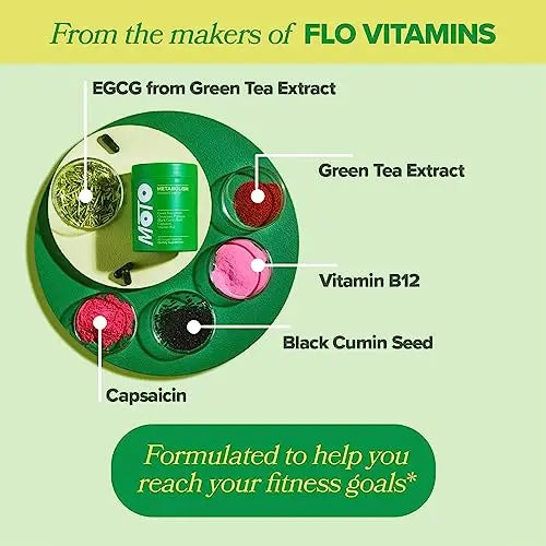 MOTO Metabolism Support for Women - Natural Energy, Curb Cravings, Healthy Metabolism - EGCG O Positiv Au supplements
