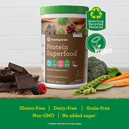 Amazing Grass Protein Superfood, Organic Vegan Protein Powder with Fruit and Vegetables Amazing Grass Au supplements