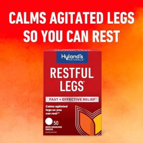 Hyland's Naturals Restful Legs Tablets, Natural Itching, Crawling, Tingling & Leg Jerk Relief, Quick Dissolving Hyland's Au supplements