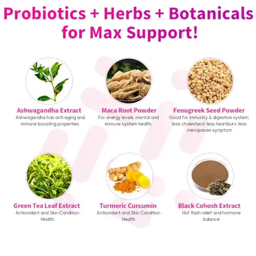 120 Billion CFU Probiotic - Menopause Support Probiotics for Women, 13-in-1 Natural Negima Au supplements