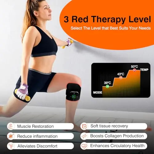 Cordless Red Light Therapy for Knee, Infrared Light Therapy Devices for Knee Pain Relief, Meniscus Injury agiogio Au supplements