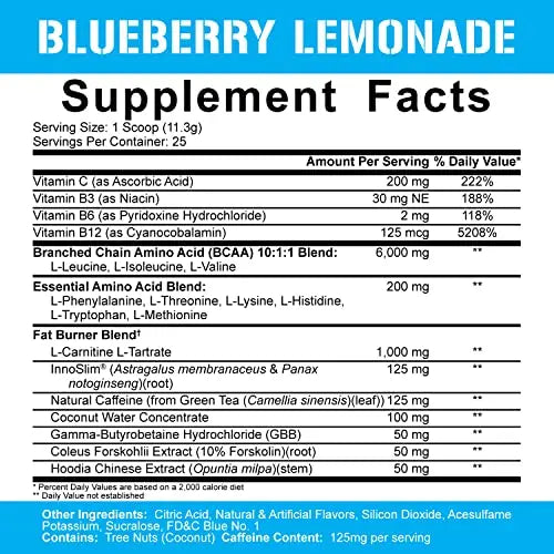 5% Nutrition Rich Piana AllDayYou Shred BCAA Powder | Amino Acid Supplement 5% Nutrition Au supplements