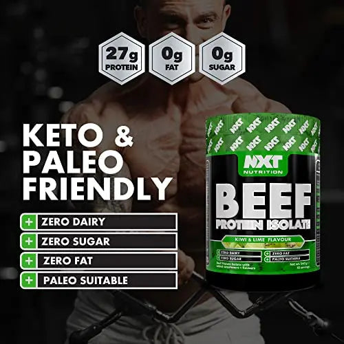 NXT Beef Protein Isolate 540g - High Protein Powder in Natural Amino Acids - Paleo, Keto Friendly NXT Nutrition Au supplements