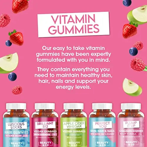 Beauty & Co Collagen Gummies by - 120 Marine Collagen Gummies with Biotin, Vitamin C & Selenium (120) Beauty & Co Au supplements