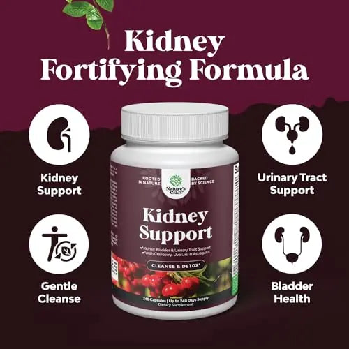 Kidney Support Cranberry Supplement for Women and Men - High Strength Kidney Natures Craft Au supplements
