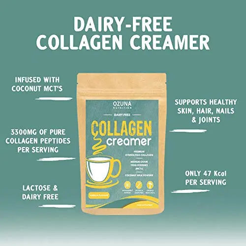 Collagen Coffee Creamer | Keto & Paleo | Premium Hydrolysed Collagen Peptides & Coconut MCT OZUNA NUTRITION Au supplements