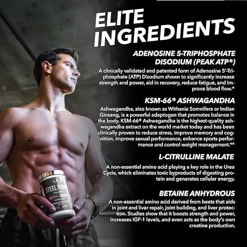 SteelFit Steel Pump - Advanced Pre-Workout Powder Drink - 30 Servings - Peak Performance SteelFit Au supplements