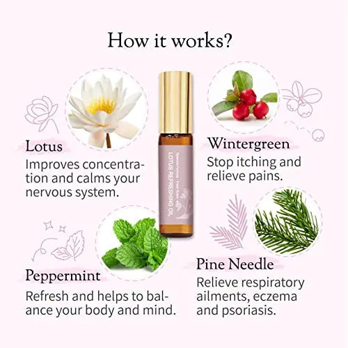 Don Du Ciel Organic and Kid-Friendly Lotus Essential Oil Blend Roll On for Stress Relief and Itch Relief Don Du Ciel Au supplements
