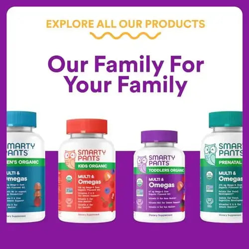 SmartyPants Toddler Multivitamin Gummies - Improved Formula: Omega 3 (DHA/EPA), Vitamins D3, C, Vitamin B12, B6, A, K & Zinc SmartyPants Au supplements