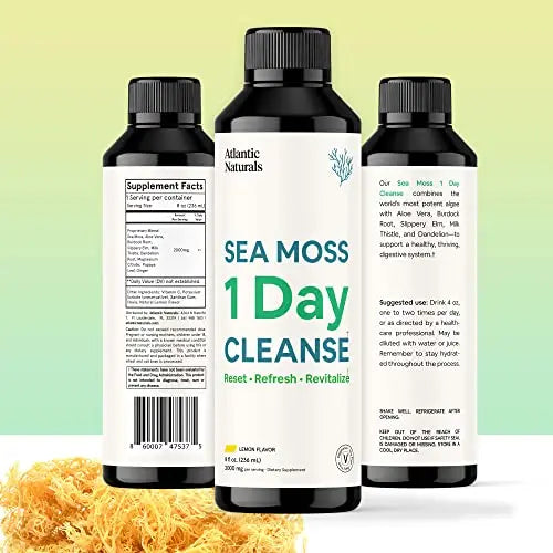 Sea Moss 1 Day Cleanse - Full Body Detox to support bowel movements, Kidney Health Atlantic Naturals Au supplements