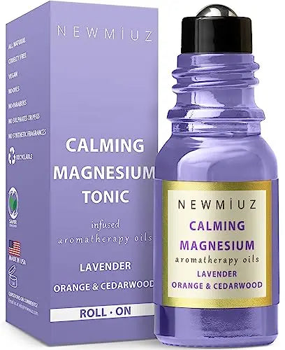 Calm Magnesium Roller Lavender Orange Cedarwood Essential Oil Roll On Calming Aromatherapy Self Care New Miuz Au supplements