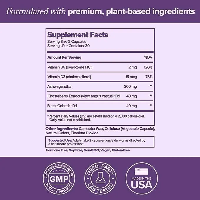 MENO Vitamins for Menopause, 30 Servings (Pack of 3) - Hormone-Free Menopause O Positiv Au supplements