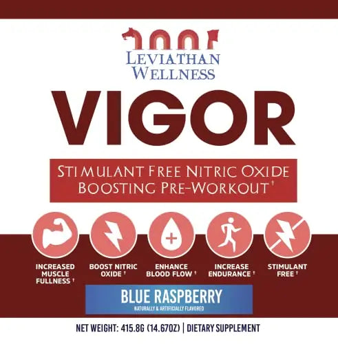 Leviathan Wellness Vigor - Stimulant Free, Nitric Oxide Boosting Pre-Workout Powder Leviathan Wellness Au supplements