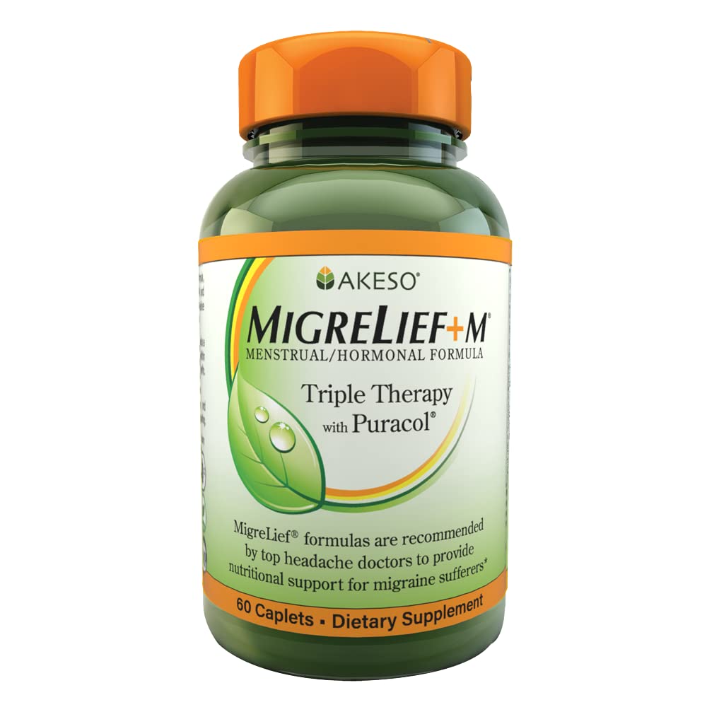 MigreLief+M – Advanced Nutritional Support Supplement for Women’s Neurological Health and Head Comfort – 60 Caplets (1-Month Supply) MigreLief Au supplements