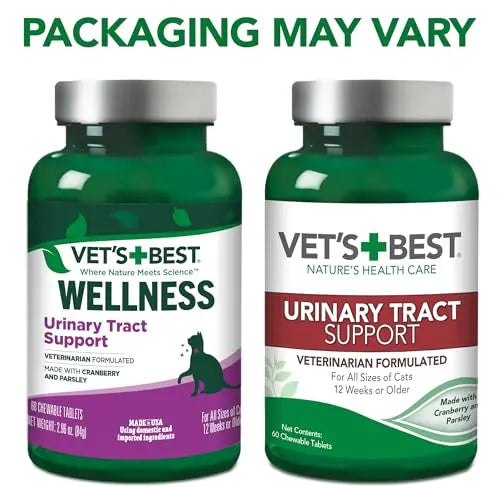 Vet's Best Cat Urinary Supplement, Urinary Tract Support Chewable for Cats, Supports A Healthy Urinary Tract in Cats, 60 Chewable Tablets Vet's Best Au supplements